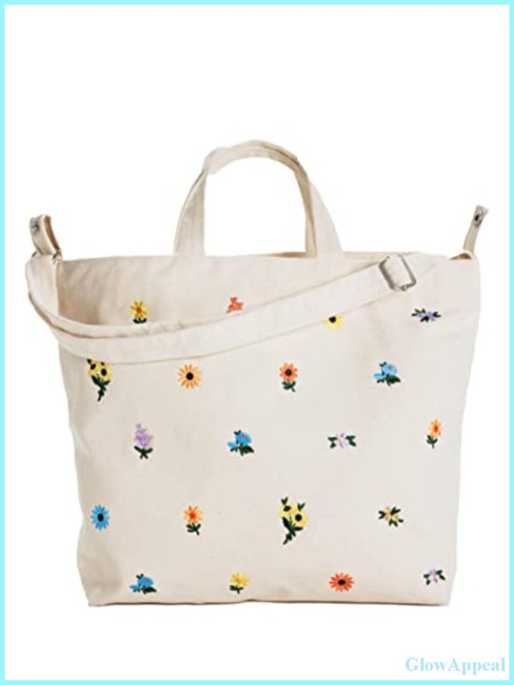 Recycled Cotton Canvas Laptop Messenger Bag Fits 15 Inch Machine Washable